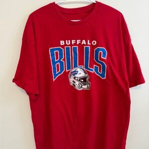 Buffalo Bills Red Short Sleeve Tee